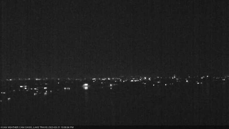 Lake Travis webcam, March 31, 2023 10:00 PM CT