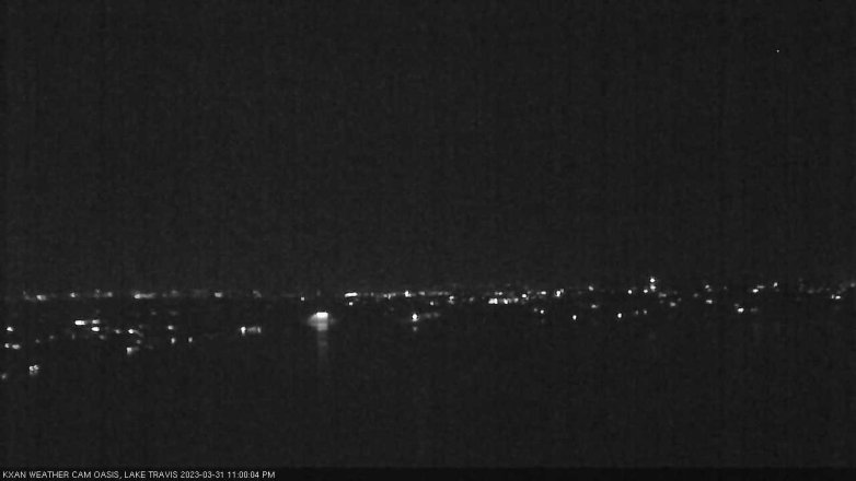 Lake Travis webcam, March 31, 2023 11:00 PM CT
