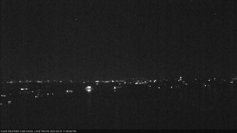 Lake Travis webcam, March 31, 2023 11:45 PM CT