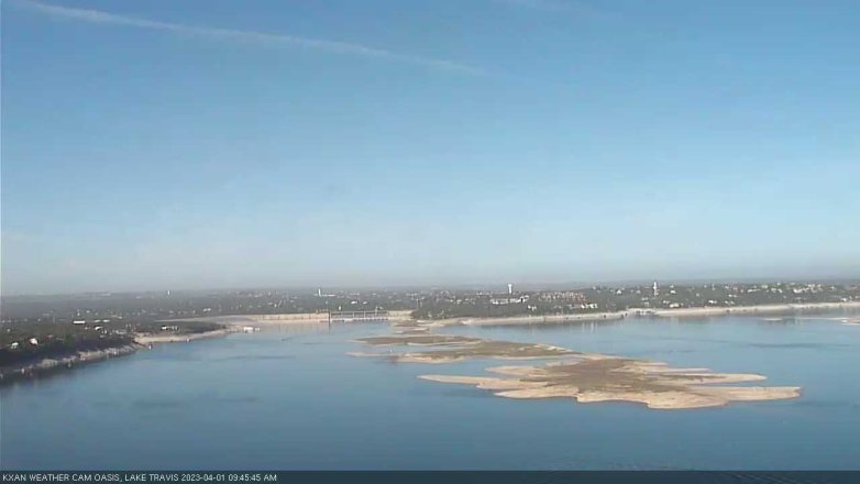 Lake Travis webcam, April 1, 2023 9:45 AM CT
