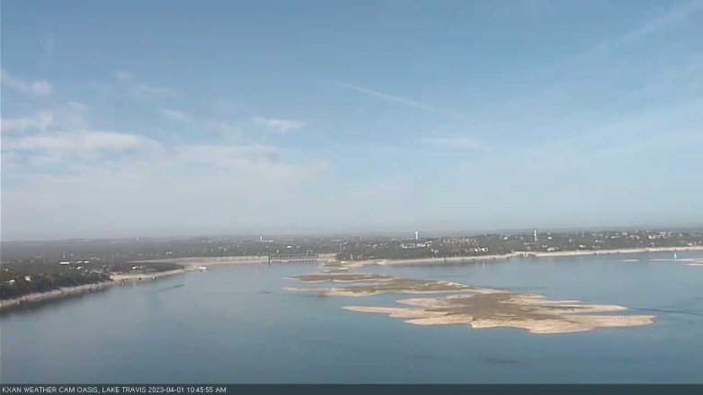 Lake Travis webcam, April 1, 2023 10:45 AM CT