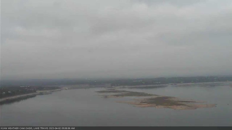 Lake Travis webcam, April 2, 2023 9:00 AM CT