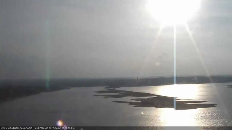 Lake Travis webcam, April 2, 2023 6:25 PM CT