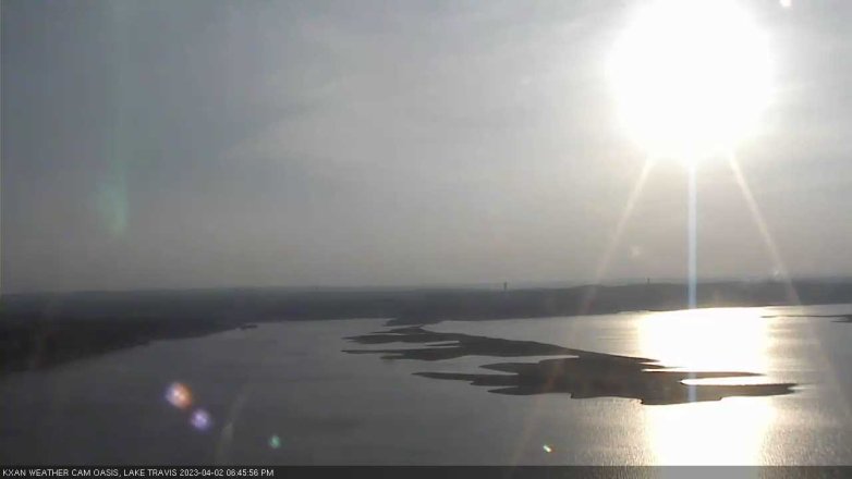 Lake Travis webcam, April 2, 2023 6:45 PM CT