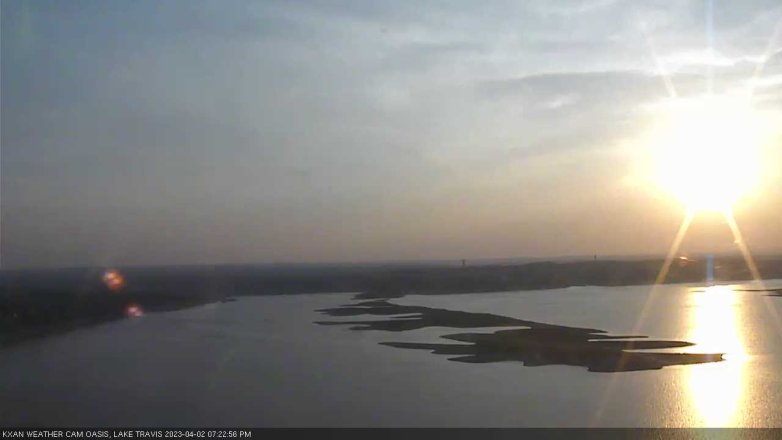 Lake Travis webcam, April 2, 2023 7:25 PM CT