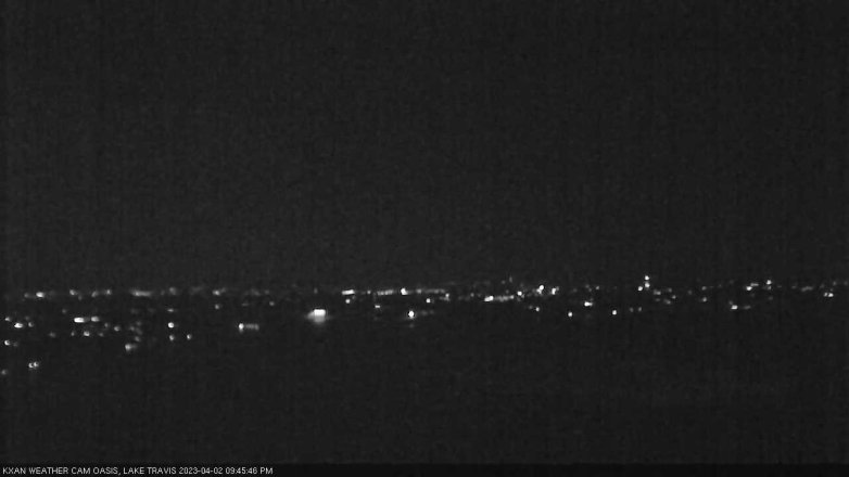 Lake Travis webcam, April 2, 2023 9:45 PM CT