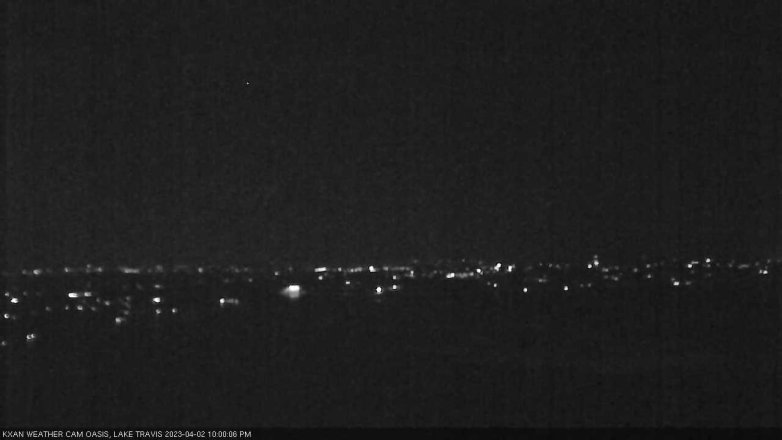 Lake Travis webcam, April 2, 2023 10:00 PM CT