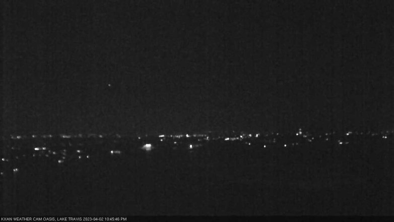 Lake Travis webcam, April 2, 2023 10:45 PM CT