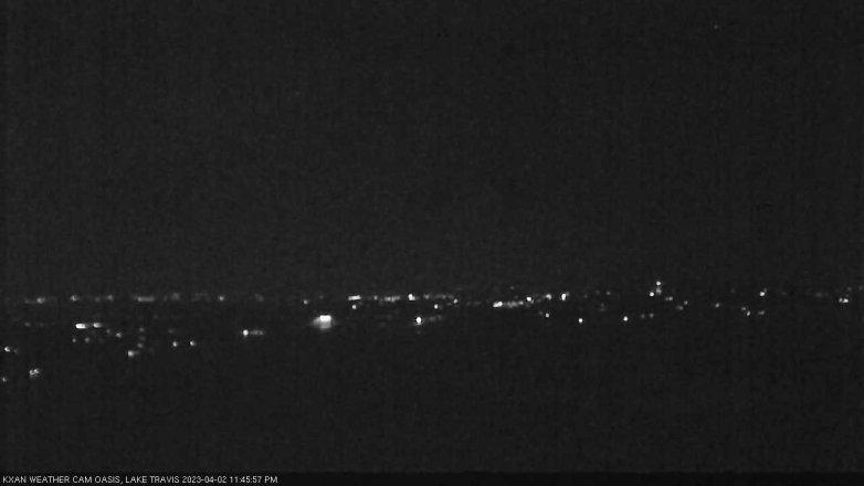Lake Travis webcam, April 2, 2023 11:45 PM CT