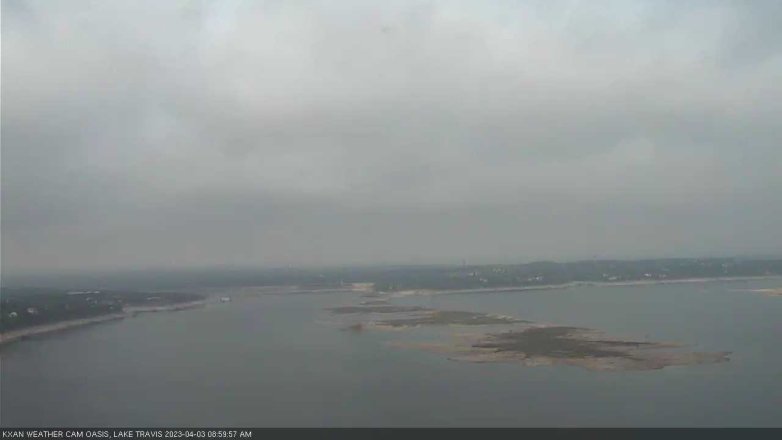 Lake Travis webcam, April 3, 2023 9:00 AM CT