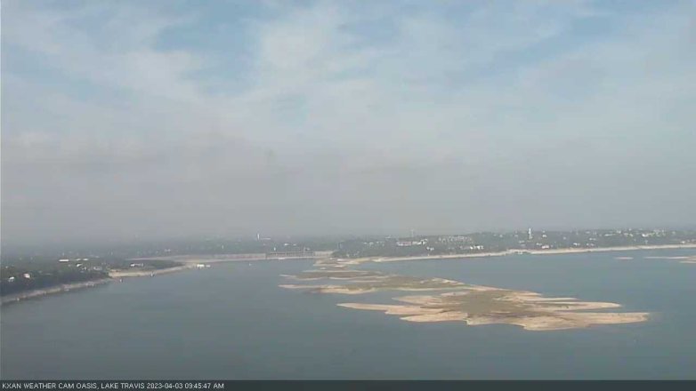 Lake Travis webcam, April 3, 2023 9:45 AM CT