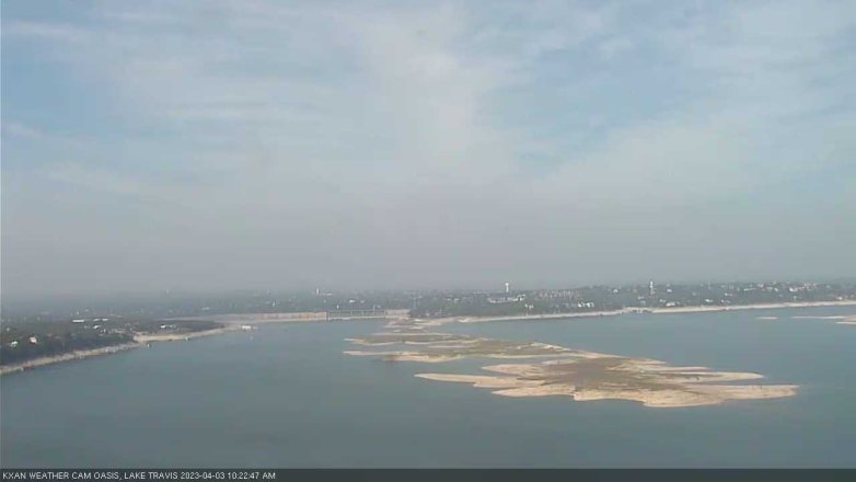 Lake Travis webcam, April 3, 2023 10:25 AM CT
