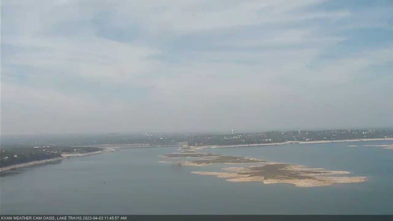 Lake Travis webcam, April 3, 2023 11:45 AM CT