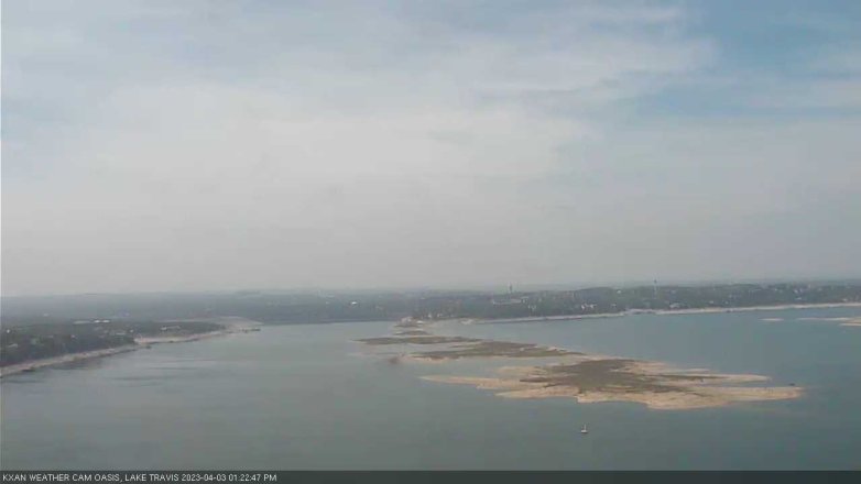 Lake Travis webcam, April 3, 2023 1:25 PM CT