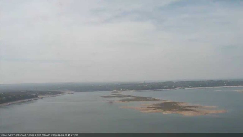 Lake Travis webcam, April 3, 2023 1:45 PM CT
