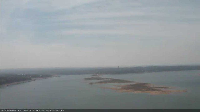 Lake Travis webcam, April 3, 2023 3:00 PM CT