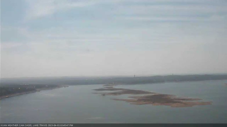 Lake Travis webcam, April 3, 2023 3:45 PM CT
