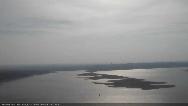 Lake Travis webcam, April 3, 2023 5:25 PM CT
