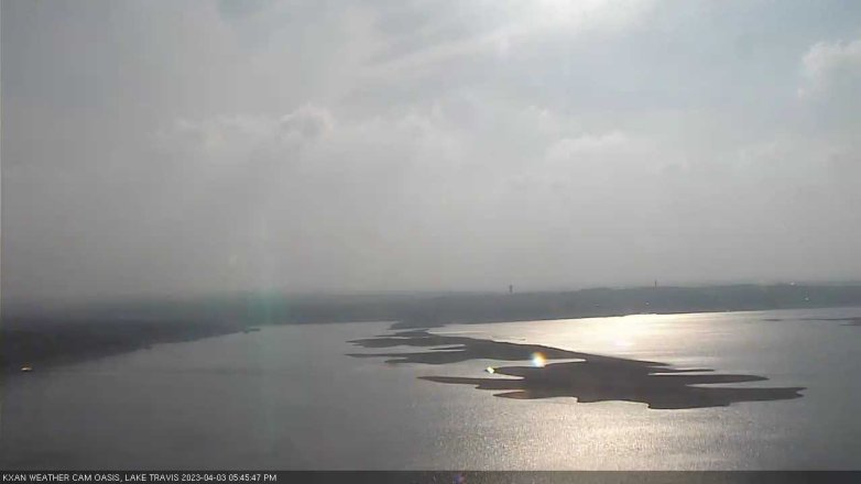 Lake Travis webcam, April 3, 2023 5:45 PM CT