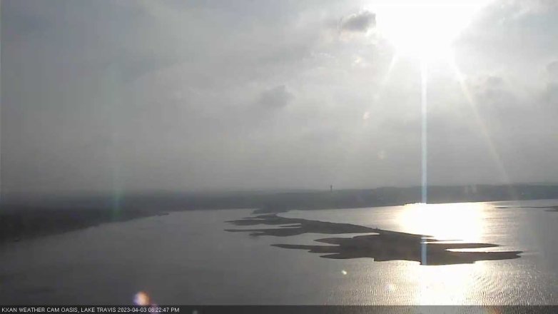 Lake Travis webcam, April 3, 2023 6:25 PM CT