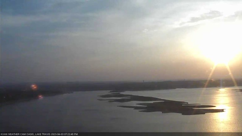 Lake Travis webcam, April 3, 2023 7:25 PM CT
