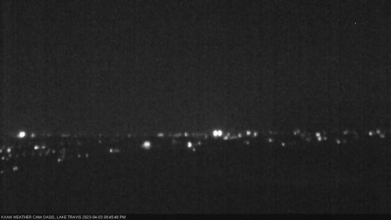 Lake Travis webcam, April 3, 2023 8:45 PM CT