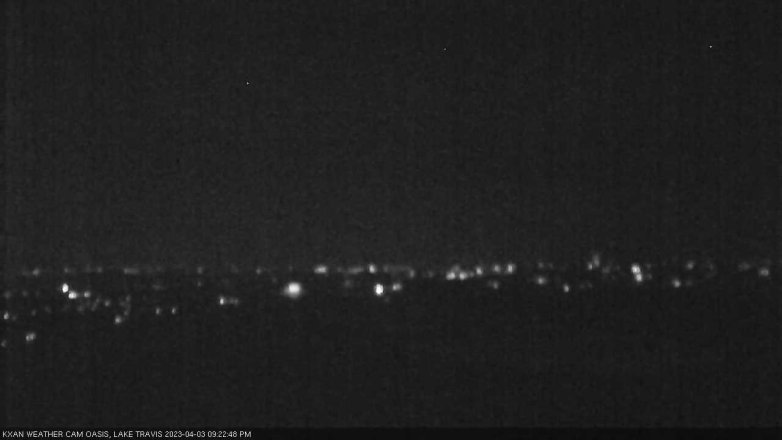 Lake Travis webcam, April 3, 2023 9:25 PM CT