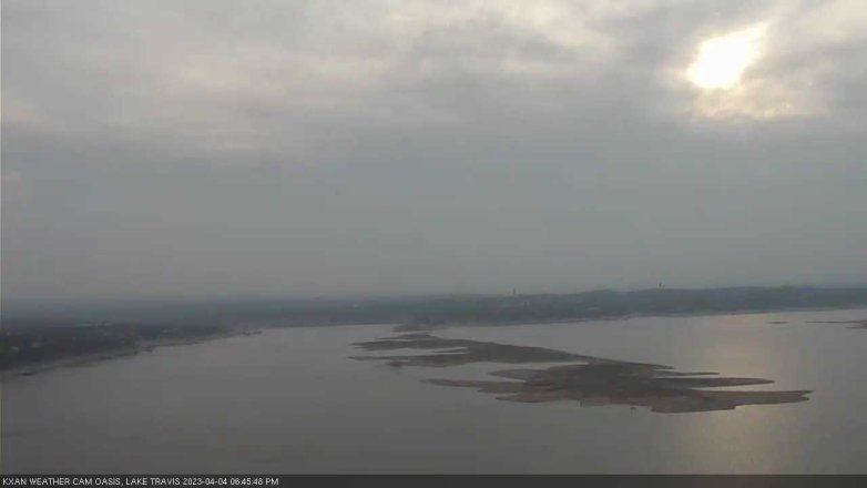 Lake Travis webcam, April 4, 2023 6:45 PM CT