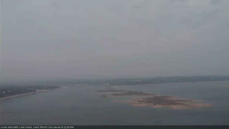 Lake Travis webcam, April 4, 2023 7:25 PM CT