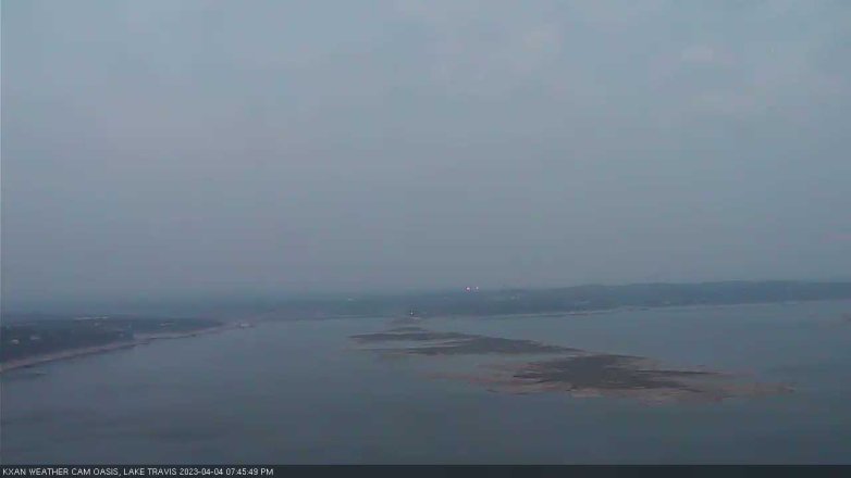 Lake Travis webcam, April 4, 2023 7:45 PM CT