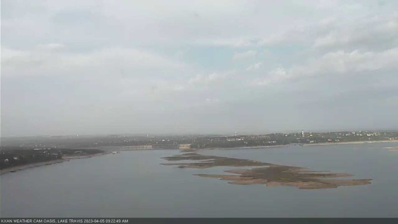 Lake Travis webcam, April 5, 2023 9:25 AM CT