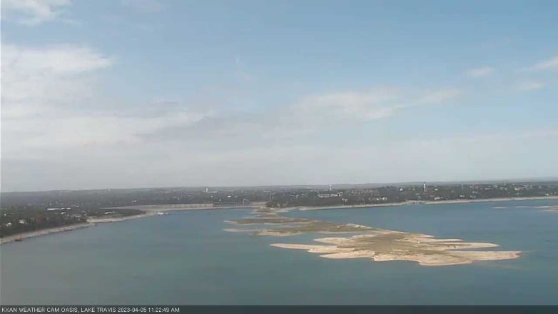 Lake Travis webcam, April 5, 2023 11:25 AM CT