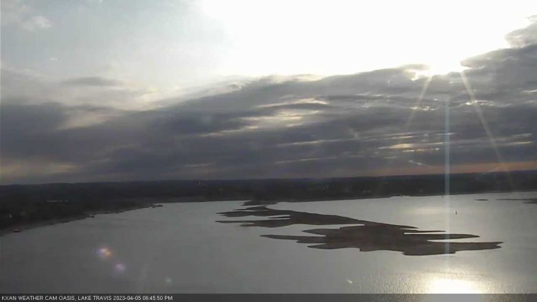 Lake Travis webcam, April 5, 2023 6:45 PM CT