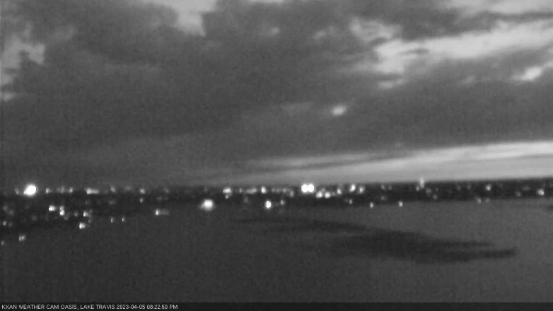 Lake Travis webcam, April 5, 2023 8:25 PM CT