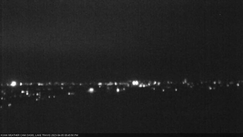 Lake Travis webcam, April 5, 2023 8:45 PM CT