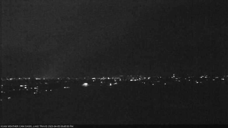 Lake Travis webcam, April 5, 2023 9:45 PM CT