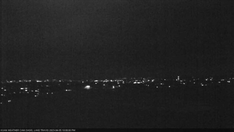 Lake Travis webcam, April 5, 2023 10:00 PM CT