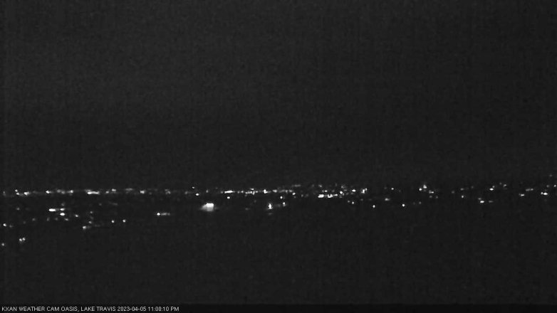 Lake Travis webcam, April 5, 2023 11:00 PM CT