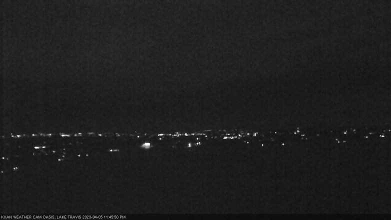 Lake Travis webcam, April 5, 2023 11:45 PM CT