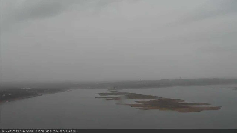 Lake Travis webcam, April 6, 2023 9:00 AM CT