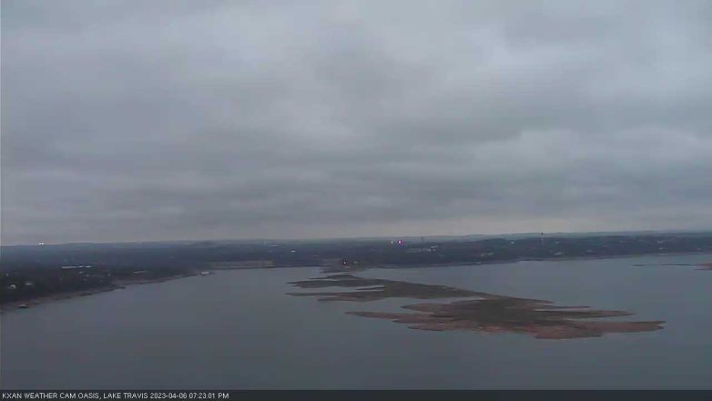 Lake Travis webcam, April 6, 2023 7:25 PM CT