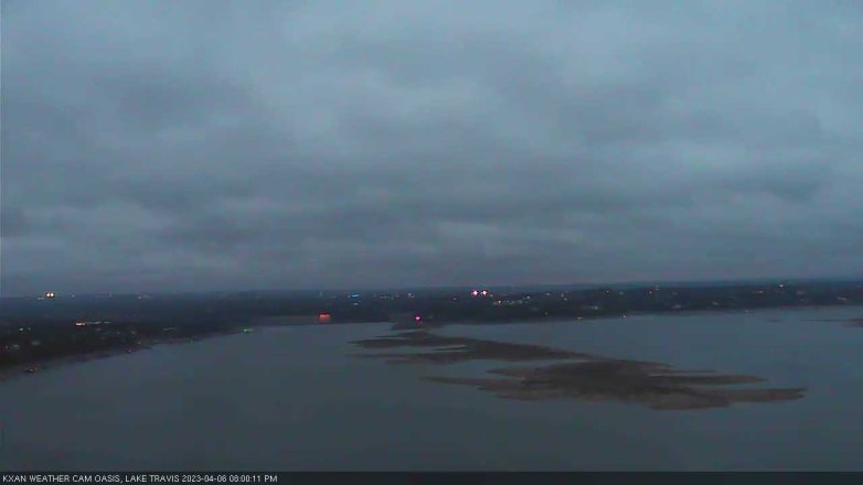 Lake Travis webcam, April 6, 2023 8:00 PM CT