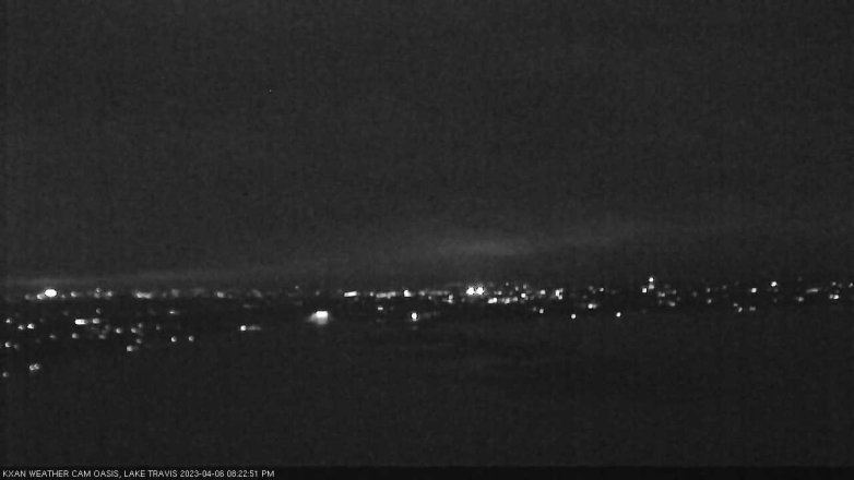 Lake Travis webcam, April 6, 2023 8:25 PM CT