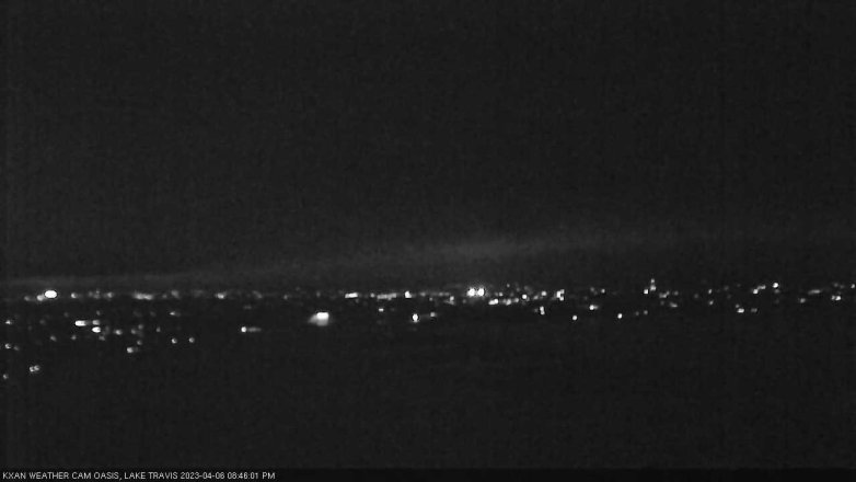 Lake Travis webcam, April 6, 2023 8:45 PM CT