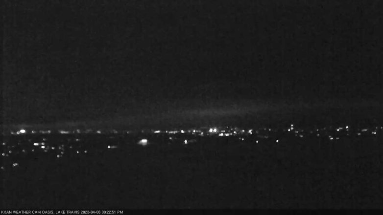 Lake Travis webcam, April 6, 2023 9:25 PM CT