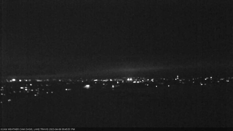 Lake Travis webcam, April 6, 2023 9:45 PM CT