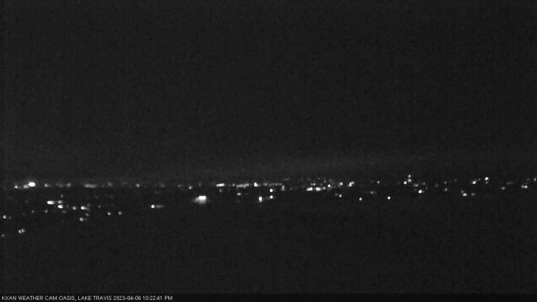 Lake Travis webcam, April 6, 2023 10:25 PM CT