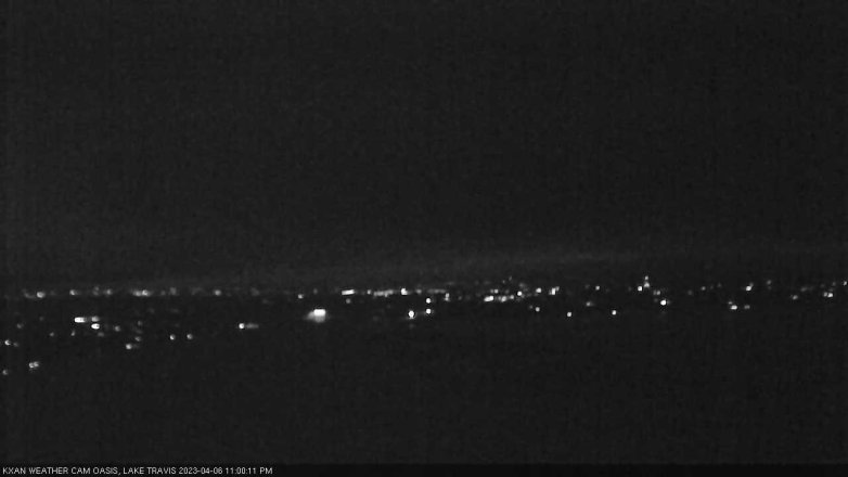 Lake Travis webcam, April 6, 2023 11:00 PM CT