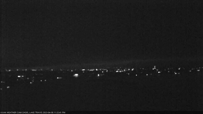 Lake Travis webcam, April 6, 2023 11:25 PM CT