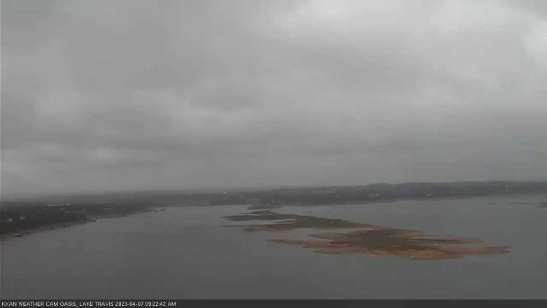 Lake Travis webcam, April 7, 2023 9:25 AM CT